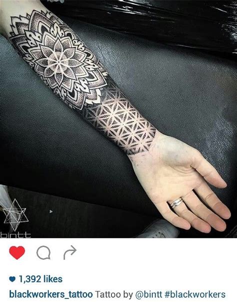 Black and gray dotwork mandala tattoo by @bintt | Dotwork tattoo ...