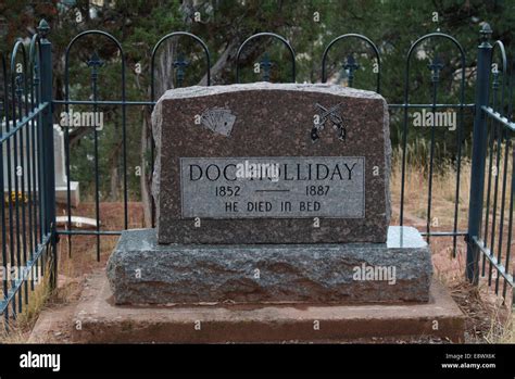 The grave of Doc Holliday of Tombstone, Wyatt Earp and Wild West fame ...