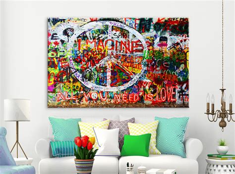 Street Art Canvas Art Graffiti Canvas Wall Art Mural Canvas | Etsy