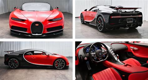 Bugatti Chiron Red And Black Bugatti Chiron Painted In Red & Black W ...