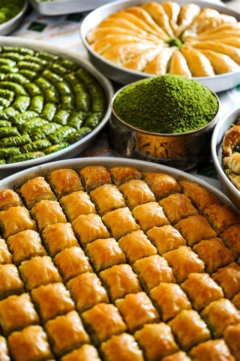 Turkish desserts stock photo. Image of green, delicious - 64859402