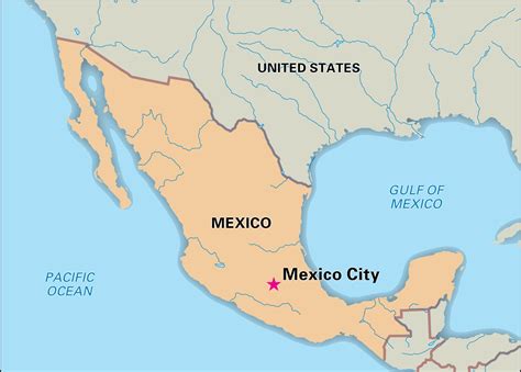 Map of Mexico cities: major cities and capital of Mexico