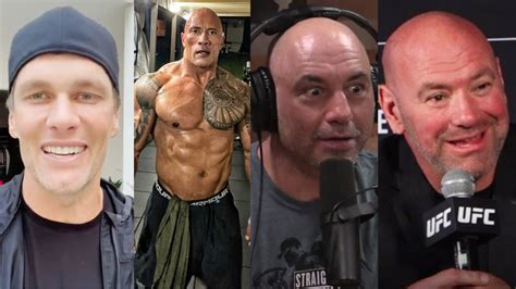 Dana White, Joe Rogan & UFC Owner Ari Emanuel Join Tom Brady, Dwayne ...