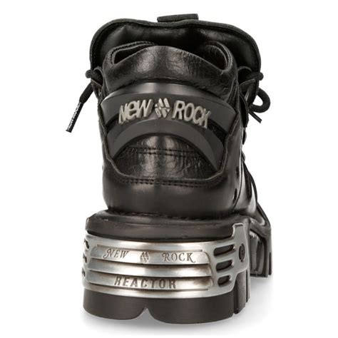 Black New Rock Metallic Shoes M.110-S1 • the dark store™