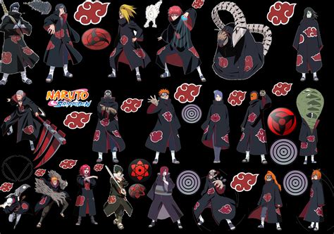 All Akatsuki Characters V2 by puja39 on DeviantArt