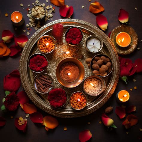 Diwali Thali Decoration | Midjourney Prompt | Promptrr.io