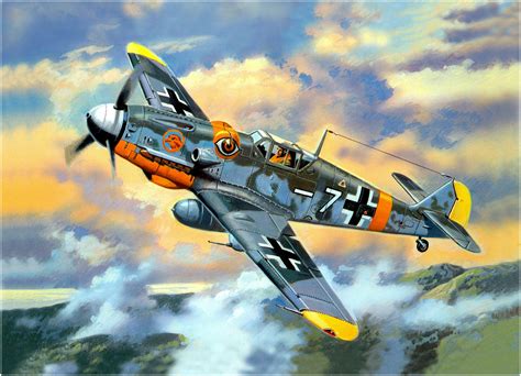 Messerschmitt Bf-109G-6, by Valery Rudenko. | Aircraft painting ...