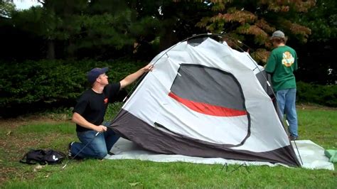 How to set up a 4 man tent - YouTube