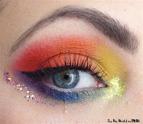 Pride Rainbow Eyeshadow Look - August Shop My Stash | See the World in PINK