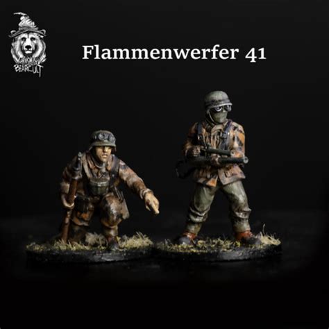 GER Assault Pioneers, Flammenwerfer 41 Team - Wargaming3D