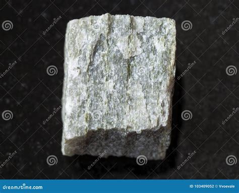 Raw Quartz-mica Schist Stone on Dark Background Stock Photo - Image of ...