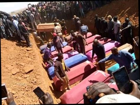 Mass Burial for victims of Muslim Fulani herdsmen attacks - Believers ...