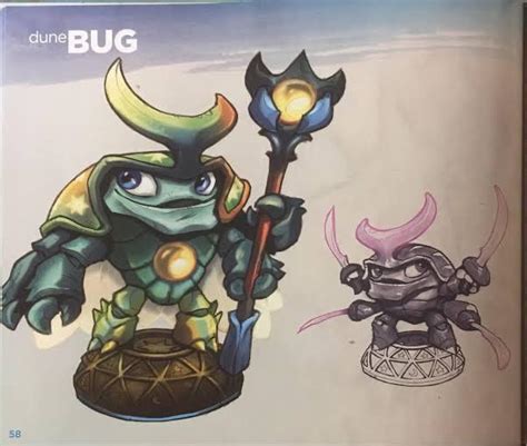 Dudes concept Dune Bug had a chad chin : r/skylanders