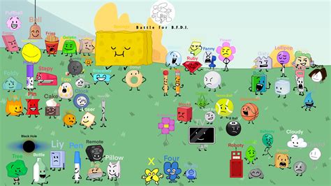 BFB Characters with names on : u/Royale363