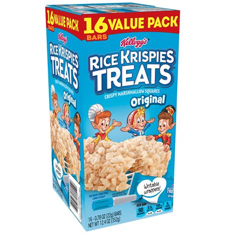 Kellogg's Rice Krispies Treats Crispy Marshmallow Squares 0.78 oz 16ct ...