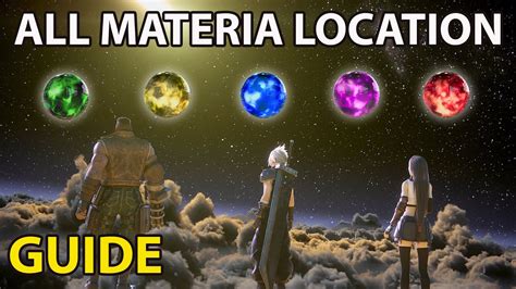 Final Fantasy 7 Remake - All Materia Location Full Guide 100% - YouTube