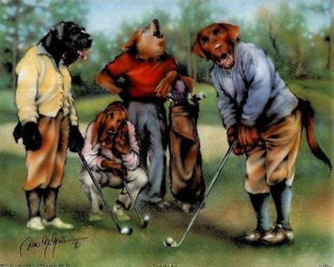 “Golf” by Dan McManis - DogsPlayingPoker.org