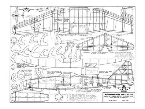 Messerschmitt Me 262 Blueprints