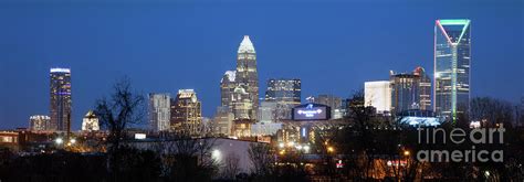 Charlotte Skyline Panorama Photograph by Bill Cobb - Fine Art America