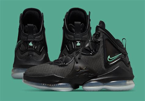 Nike LeBron 19 Black Green DC9340-003 Release | SneakerNews.com