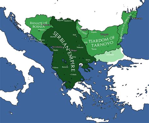 The Serbian Empire in 1355 by DrakiTheDude on DeviantArt