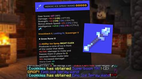 Dropping my 4th Ice Spray Wand | Hypixel Skyblock - YouTube