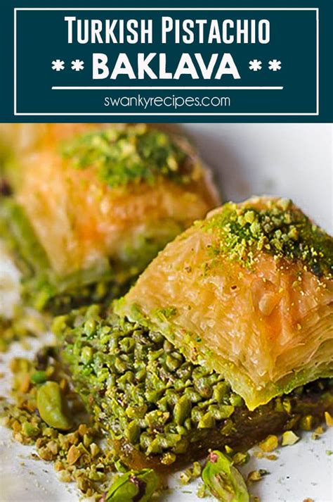 Authentic Turkish Pistachio Baklava Recipe | Swanky Recipes