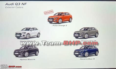 Audi Q3 2022 Colors