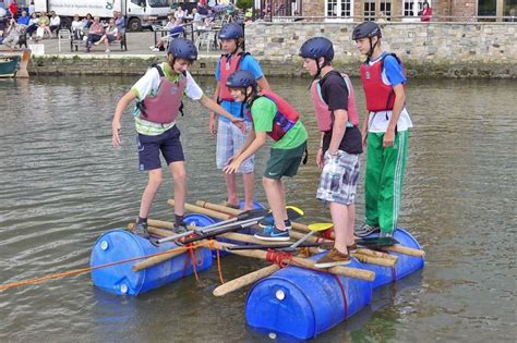 Adventure camp_Raft building | Raft building, Adventure camping ...