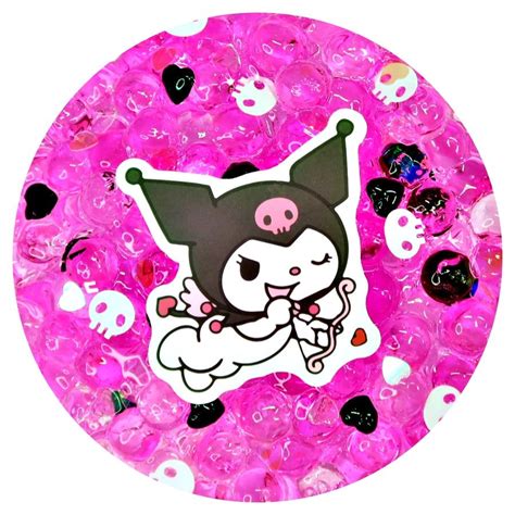 Kuromi Bubbles Slime in 2022 | Bubbles, Slime, Food coloring