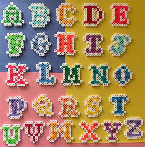 Perler Bead Alphabet Sprites - Etsy