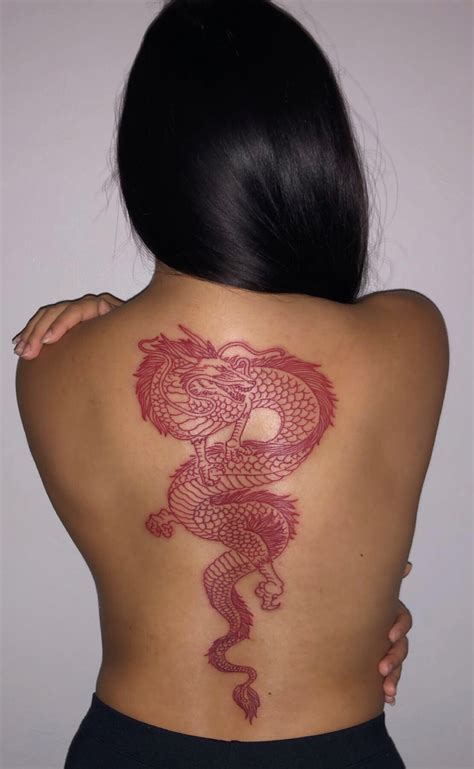 Dragon Tattoo 🐉 | Red ink tattoos, Tattoos, Leg tattoos women