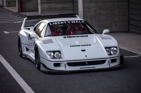 Liberty Walk widebody Ferrari F40 unveiled; Sacrilege? - The Supercar Blog