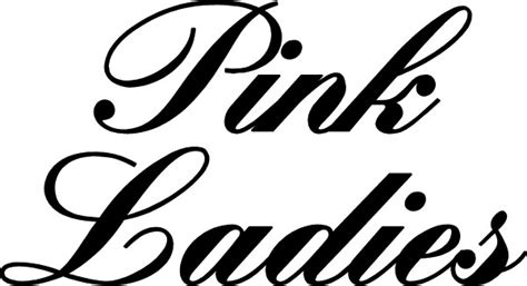 pink ladies logo stencil