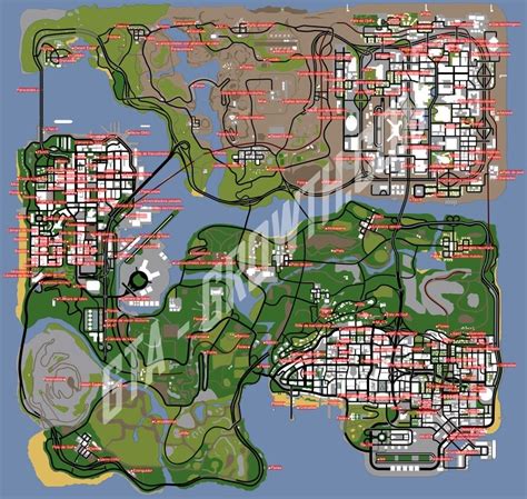 Gta San Andreas Map Of Horseshoes