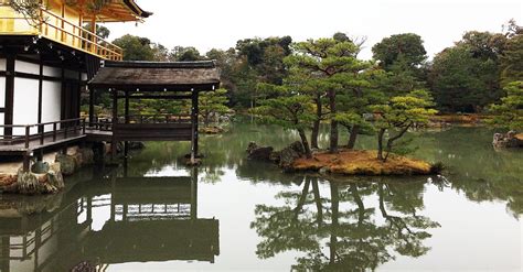 Side View of Kinkakuji Temple (Illustration) - World History Encyclopedia