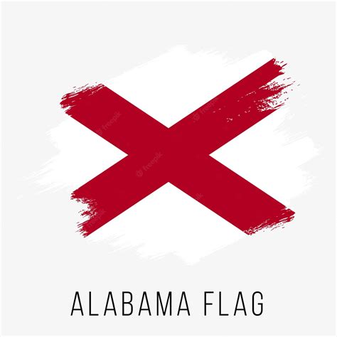 Premium Vector | Usa state alabama vector flag design template. alabama ...