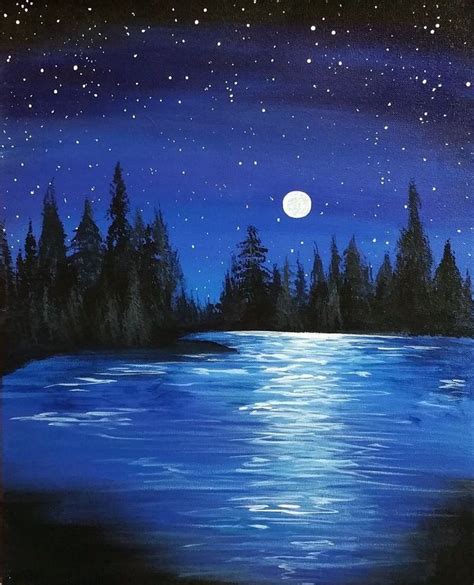 Brighter Craft - Get Inspired! | Easy landscape paintings, Landscape ...