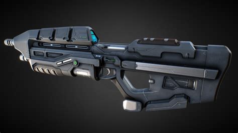 Halo - Assault Rifle - 3D model by McCarthy3D (@joshuawatt811) [6a3cad6 ...