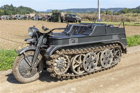 WWII Kettenkrad half-track motorcycle - photo