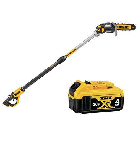 DEWALT DCPS620M1 8 in. 20V MAX Cordless Pole Saw Includes 4.0ah Batter ...