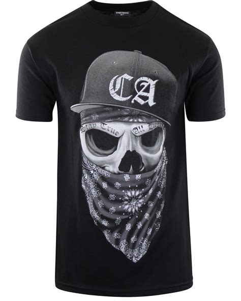 ShirtBANC - ShirtBANC California Skull Mens Shirt Cali Bandana Skull ...