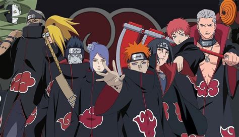 Team Akatsuki in Naruto