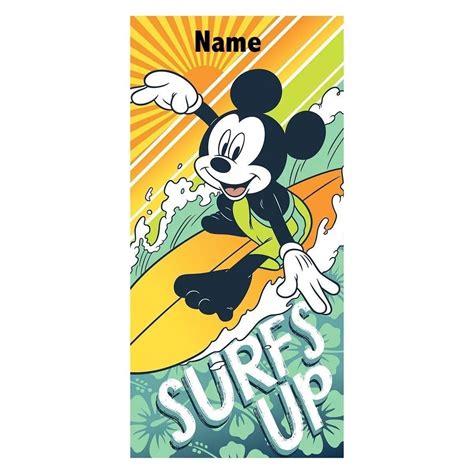 Personalized Disney's Mickey Mouse Beach Towel Personalized Monogrammed ...