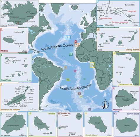 Map Of Atlantic Ocean Islands - Wisconsin State Parks Map