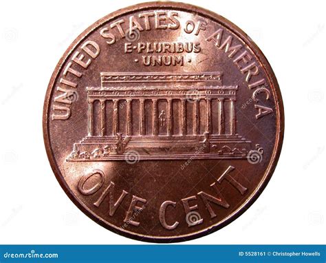 One cent coin stock image. Image of american, america - 5528161