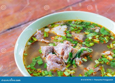 Spicy Hot and Sour Soup with Beef Stock Photo - Image of beef, spring ...