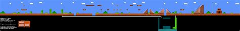 Super Mario Brothers - World 1-1 Nintendo NES Background Only Map