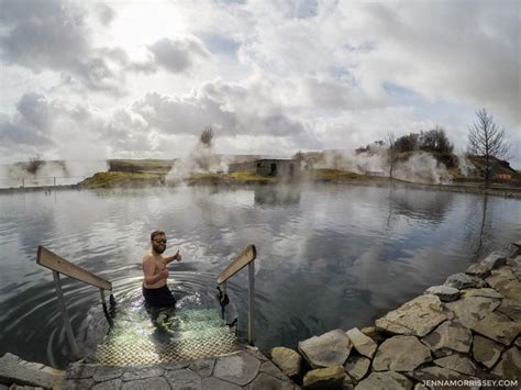 Soaking in the Secret Lagoon, Iceland - Jenna Morrissey