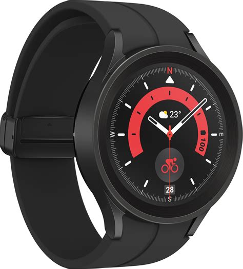 Samsung Galaxy Watch5 Pro 45mm 4G Black Titanium With Black D-Buckle ...